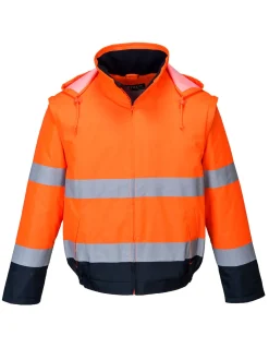 Blouson Hiver Haute Visibilité Avec Manches Amovibles EN20471 C464 Portwest