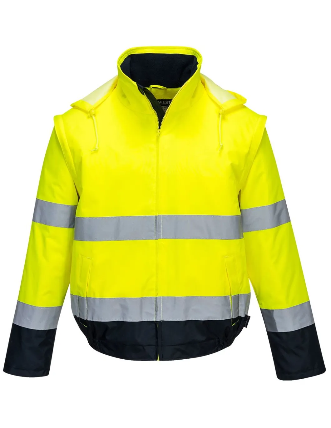 Blouson Hiver Haute Visibilité Avec Manches Amovibles EN20471 C464 Portwest