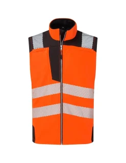Bodywarmer Softshell Haute Visibilité EN20471 Bandes Segmentées PW325 Portwest