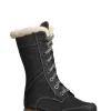 Bottes Canadiennes Anfibio Femme Cuir Doublées 100% Laine Naturelle Revers Mouton Retourné  femme