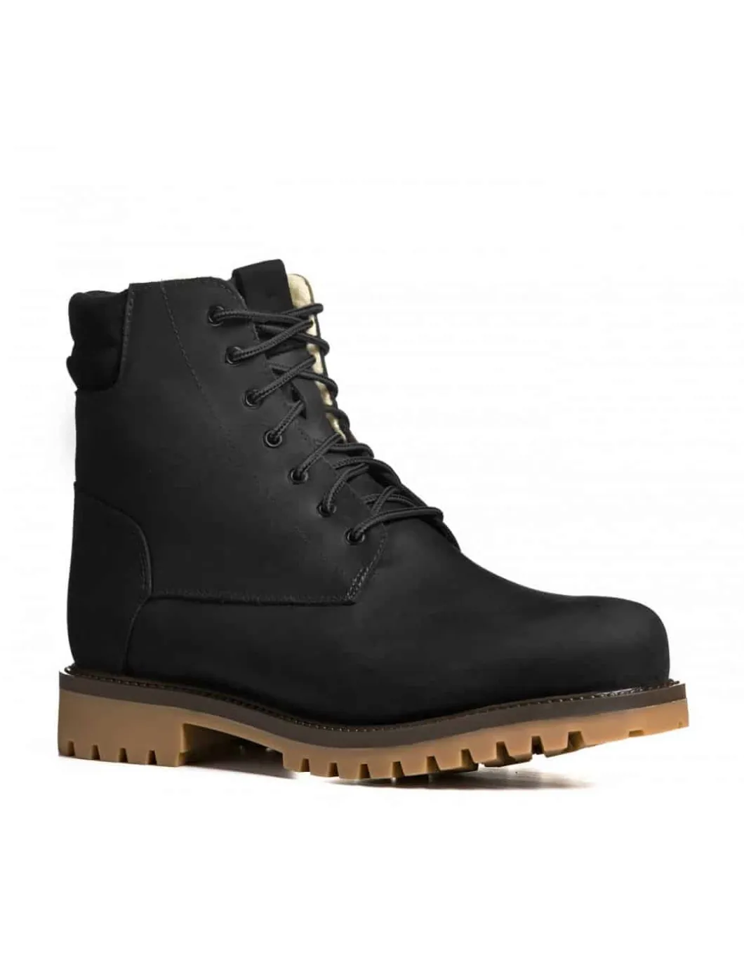 Bottes Canadiennes homme Hiver à Lacets Anfibio 100 % Laine Naturelle Homme