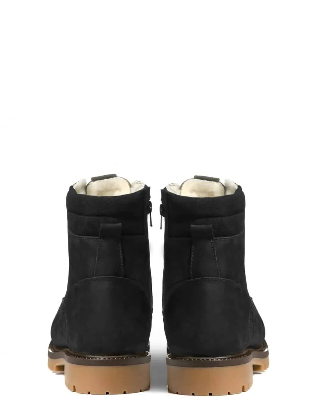 Bottes Canadiennes homme Hiver à Lacets Anfibio 100 % Laine Naturelle Homme