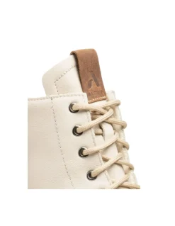 Bottes D'hiver Canadiennes Femme Anfibio Bree Cuir Doublées 100% Laine Naturelle