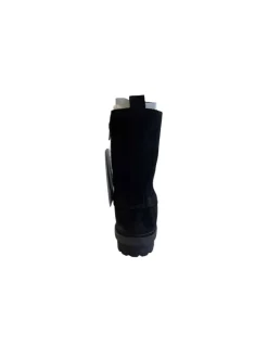 Bottes Hiver Canadiennes Femme Anfibio Bree Cuir Doublées 100% Laine Naturelle