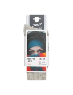 Chaussettes Thermiques En Laine Mérinos Froid Extrême Norveg Femme -60°C