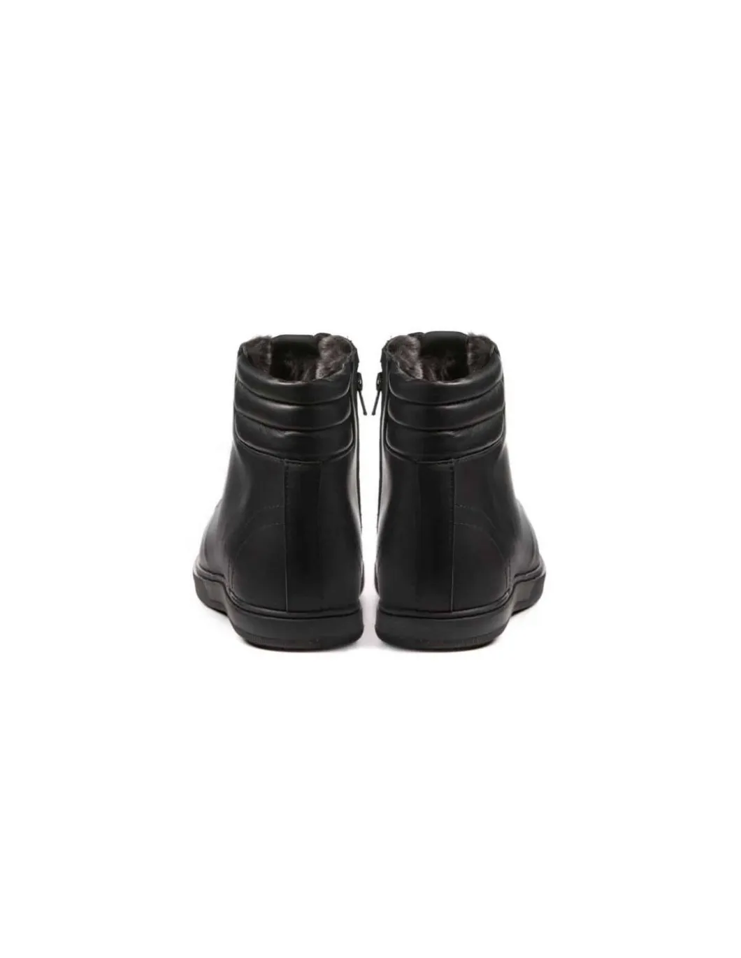 Chaussures Canadiennes Hiver Cuir Homme Anfibio Matteo Doublées 100% Laine Naturelle