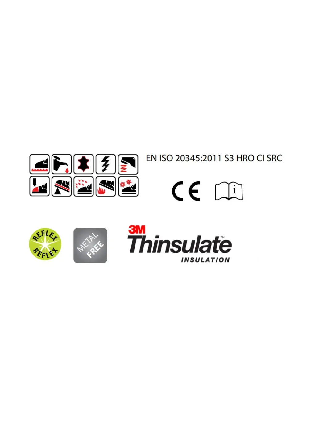 Chaussures De Sécurité Hiver S3 Isolation 3M Thinsulate CXS