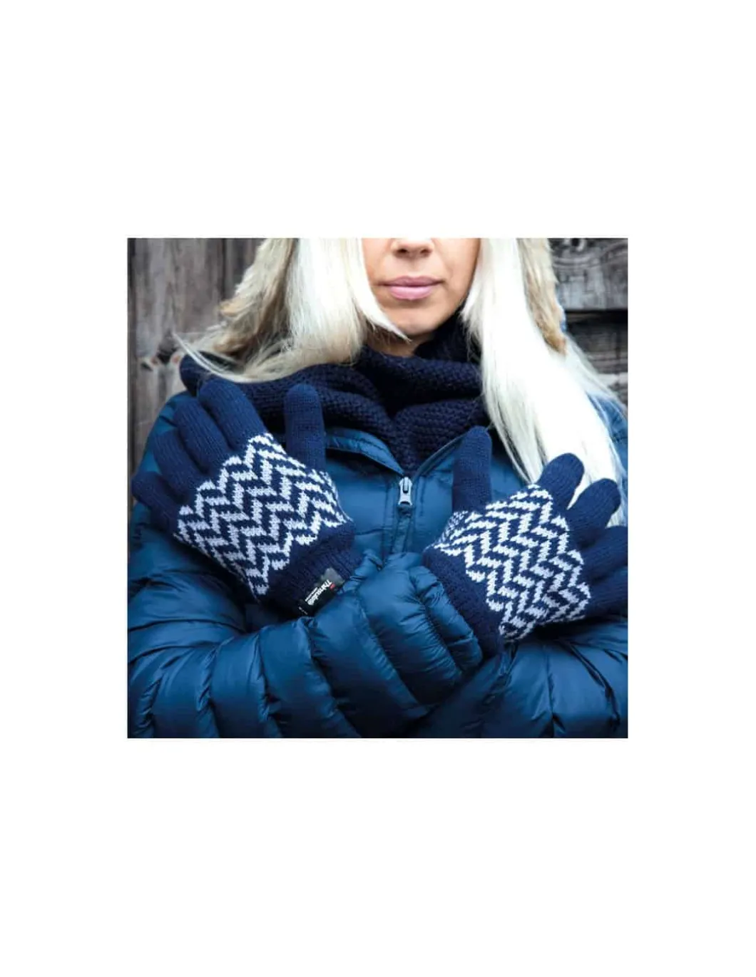 Gants Femme Hiver Doublés Thinsulate à Motifs