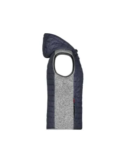 Gilet Polaire Hybride à Capuche Femme James & Nicholson