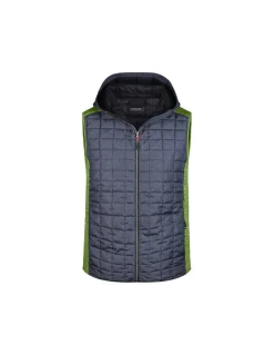 Gilet polaire Hybride à Capuche Homme James & Nicholson