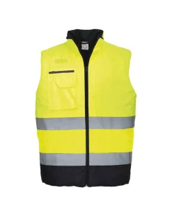 Gilet Sans Manche Doublé Haute Visibilité EN20471 Multi Poches S267 Portwest