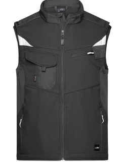 Gilet Softshell Renforcée Coupe Vent Imperméable Respirant Homme James & Nicholson