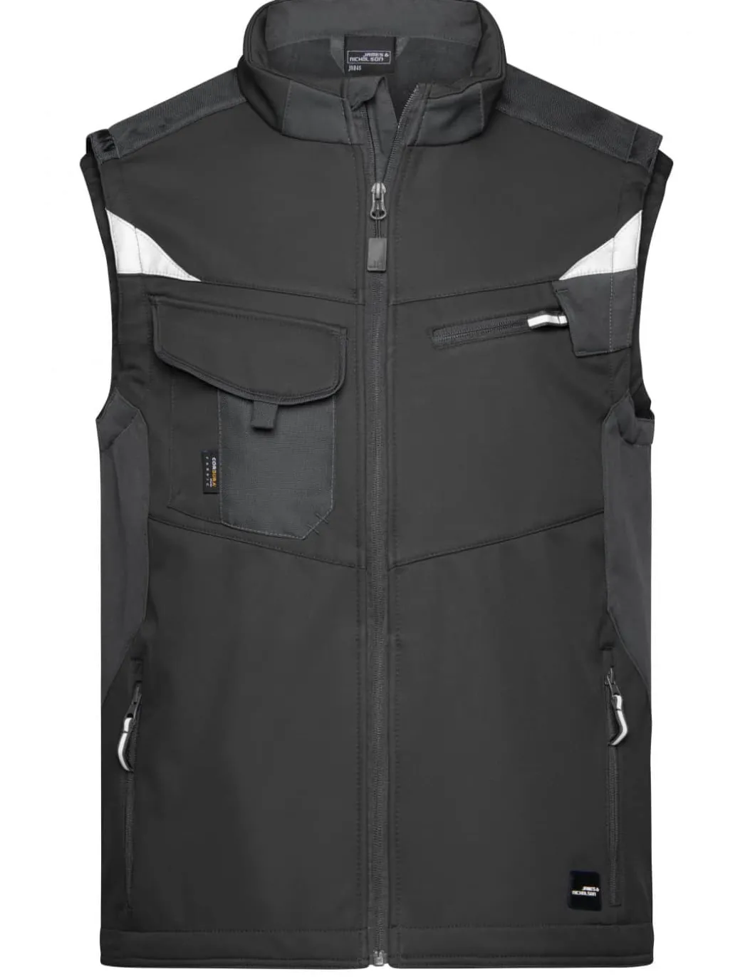 Gilet Softshell Renforcée Coupe Vent Imperméable Respirant Homme James & Nicholson