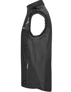 Gilet Softshell Renforcée Coupe Vent Imperméable Respirant Homme James & Nicholson