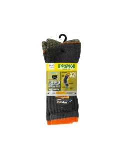 Lot De 2 Paires De Chaussettes Homme Respirantes Et Renforcées KEVLAR