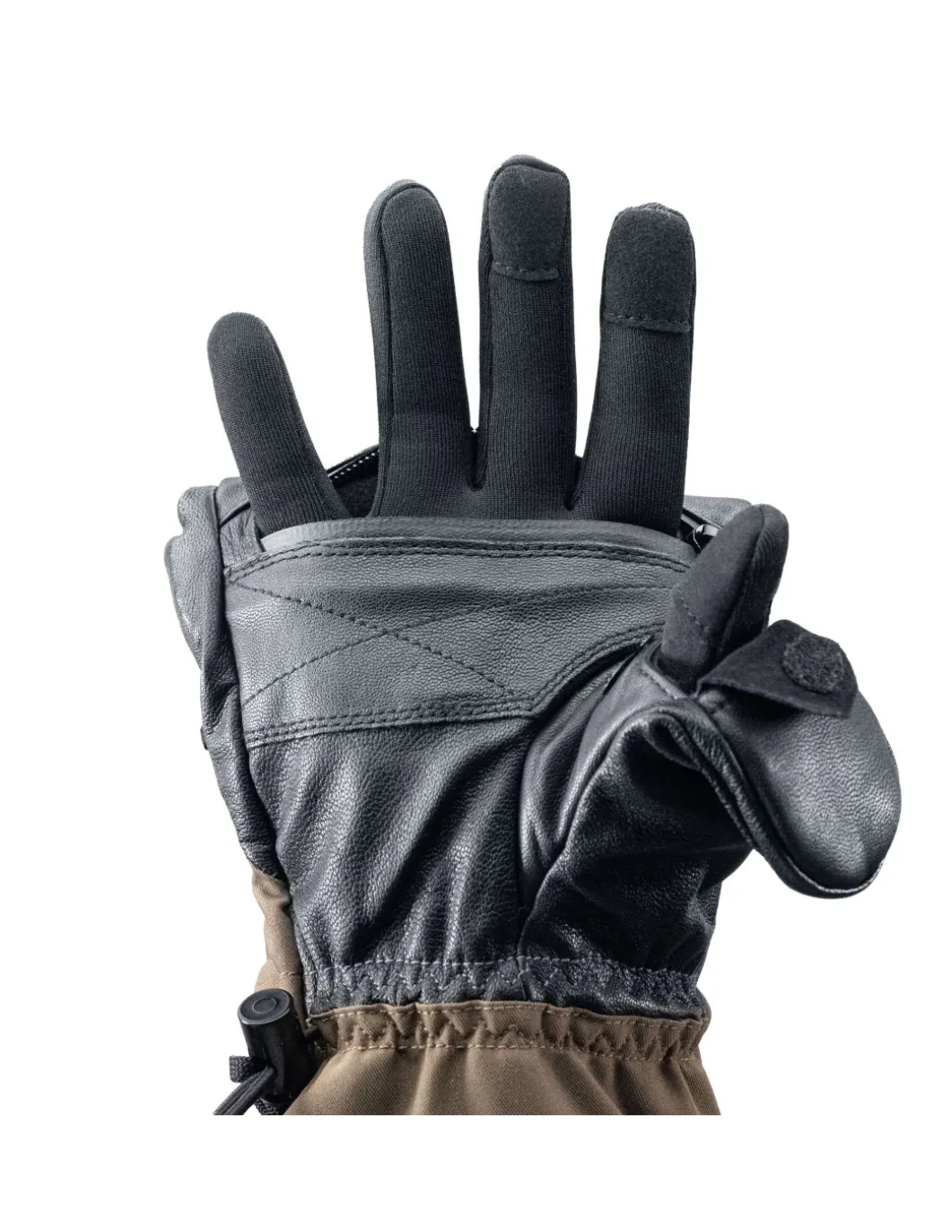 Moufle Unisexe Chauffantes Convertible Avec Sous Gant Tactile Intégré Et Chaufferettes
