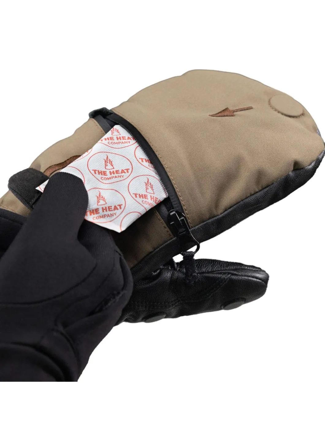 Moufle Unisexe Chauffantes Convertible Avec Sous Gant Tactile Intégré Et Chaufferettes