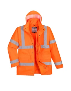 Parka 4 En 1 Hautement Imperméable Haute Visibilité Classe 3 S468 Portwest