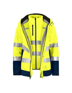 Parka De Protection Homme Contre Le Froid Haute Visibilité 3 En 1 Projob