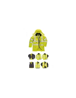 Parka Hiver Doublé Haute Visibilité 7 En 1 Portwest