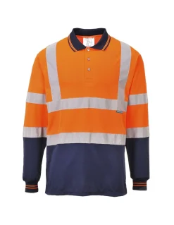 Polo Fluorescent De Sécurité Manches Longues S279 Portwest