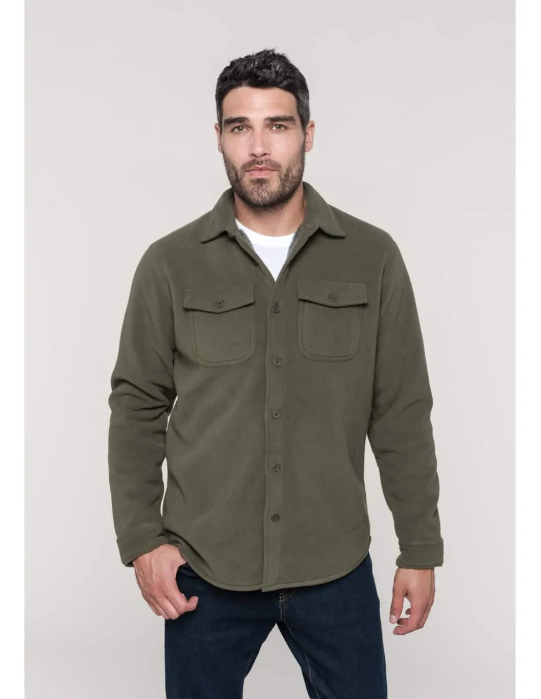 Sur Chemise Doublée Fourrure Polaire Haute Densité Homme