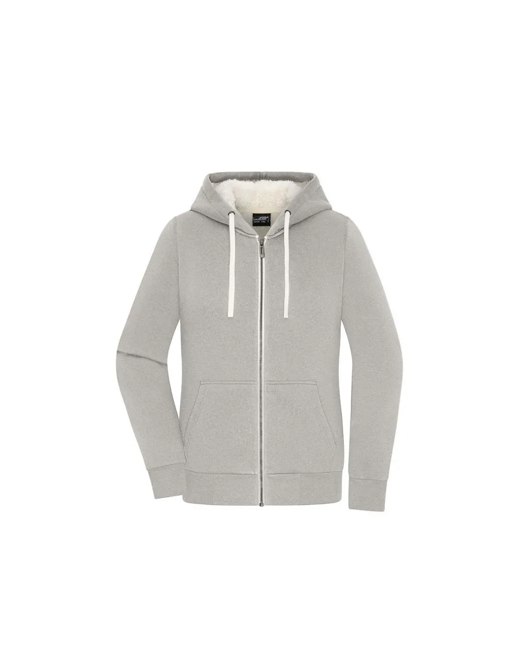 Sweatshirt à Capuche Femme Zippé Doublé Sherpa