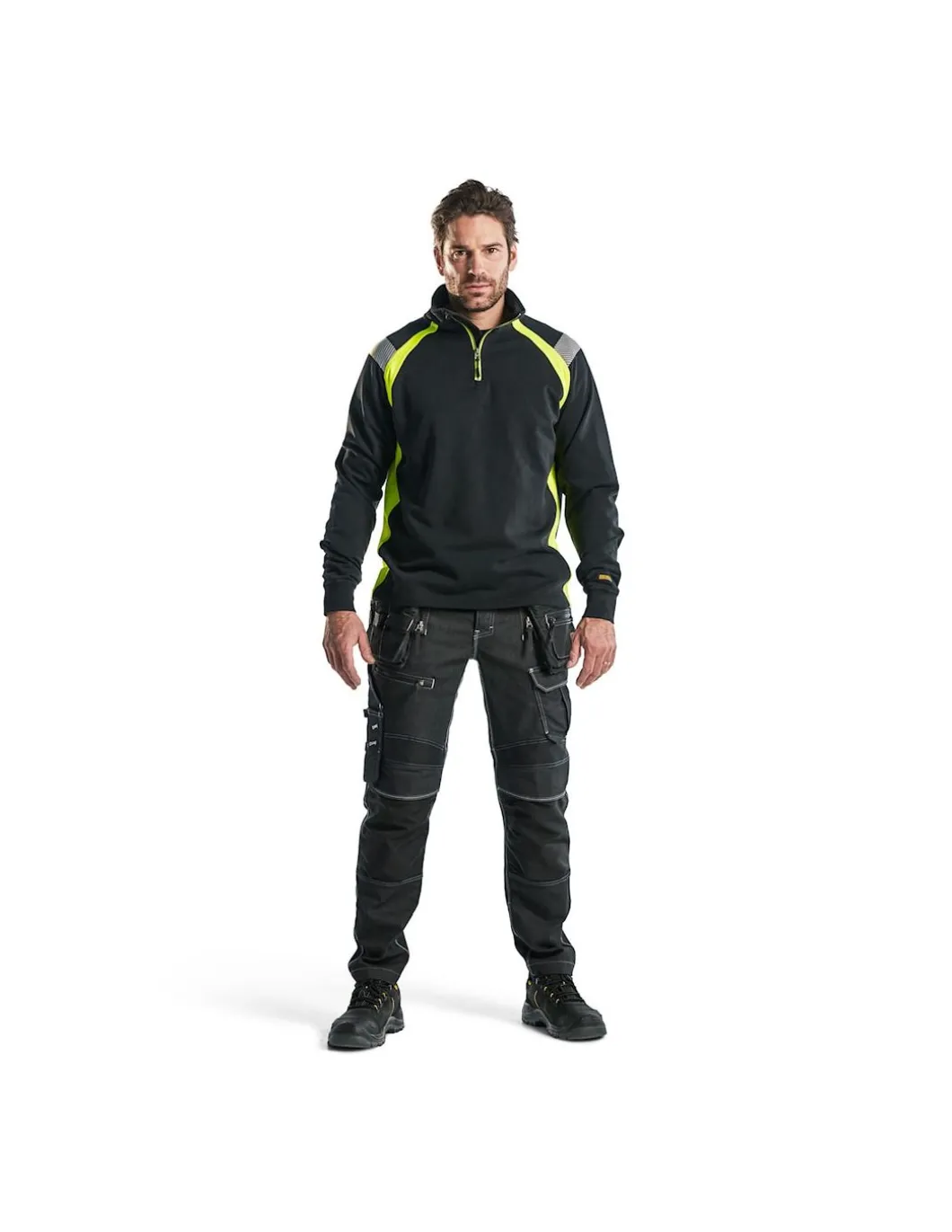 Sweatshirt 1/4 Zip Nouvelle Collection Haute Visibilité 3432 Blaklader