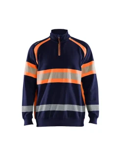 Sweatshirt Blaklader Col Montant Zippé Nouvelle Collection Haute Visibilité 3553