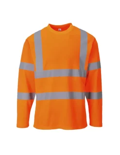 Teeshirt Coton Haute Visibilité EN20471manches Longues Idéal Par Temps Chaud S278 Portwest