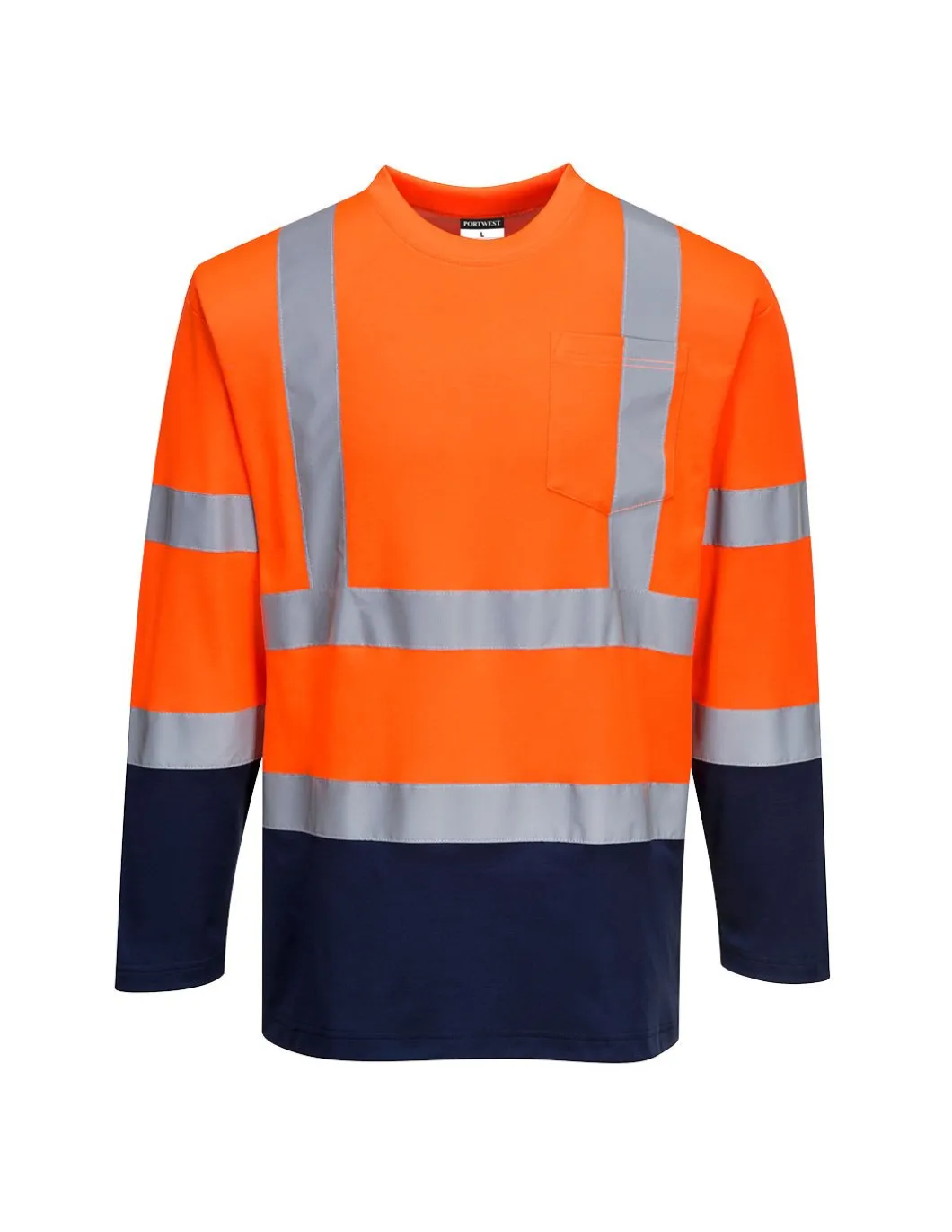 Teeshirt Coton Manches Longues Idéal Par Temps Chaud EN20471 S280 Portwest