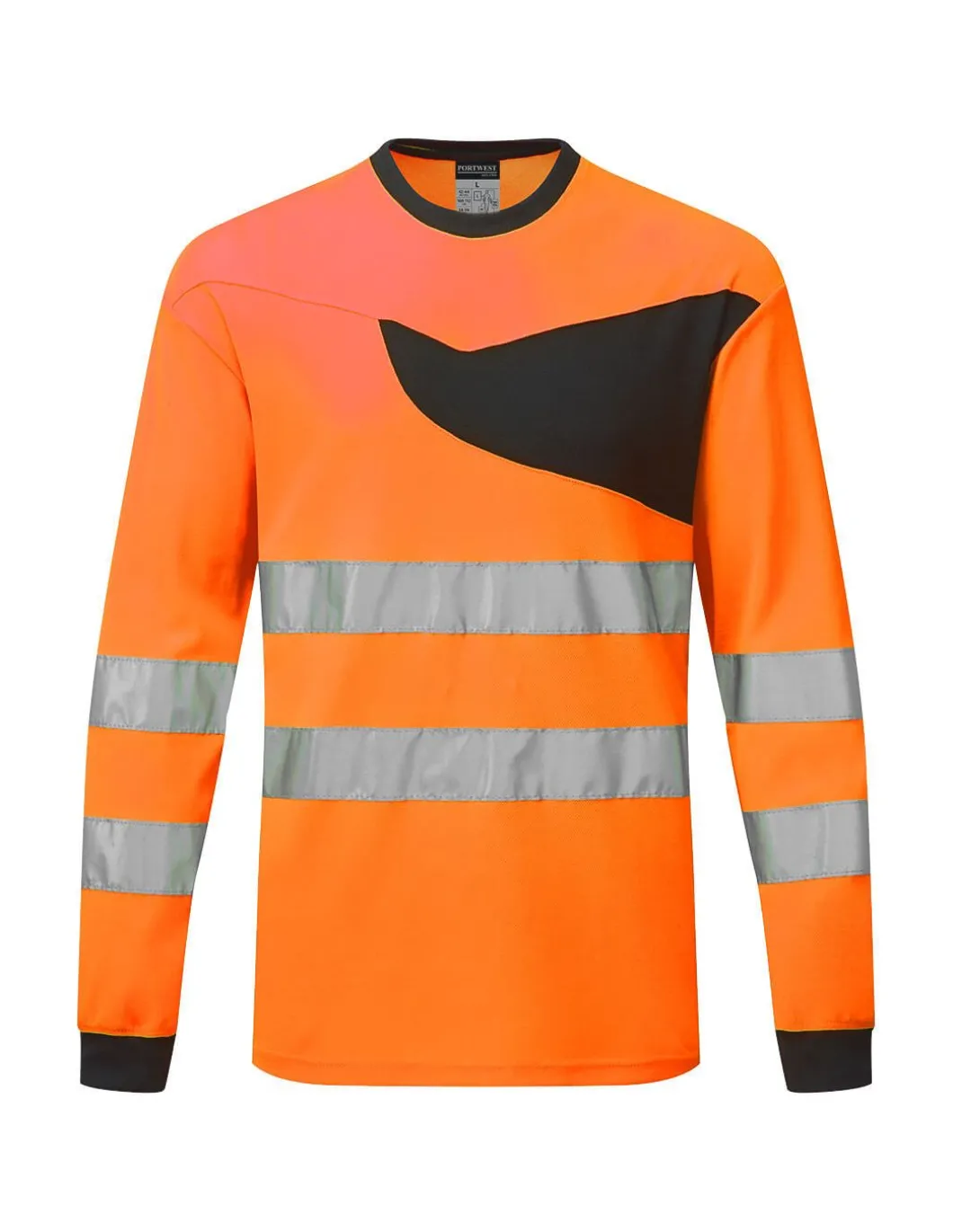 T-shirt De Travail Manches Longues Haute Visibilité PW221 Portwest