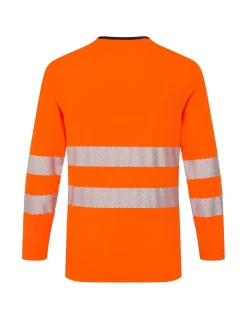 T-shirt Hi Vis Manches Longues  Bandes Segmentées DX416 Portwest