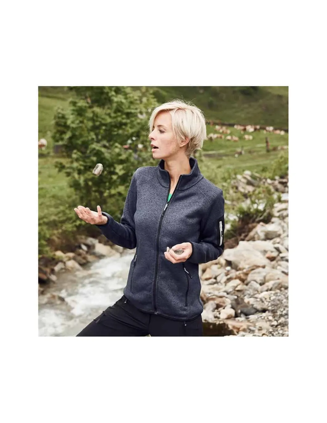 Veste Polaire En Tricot Femme James Nicholson