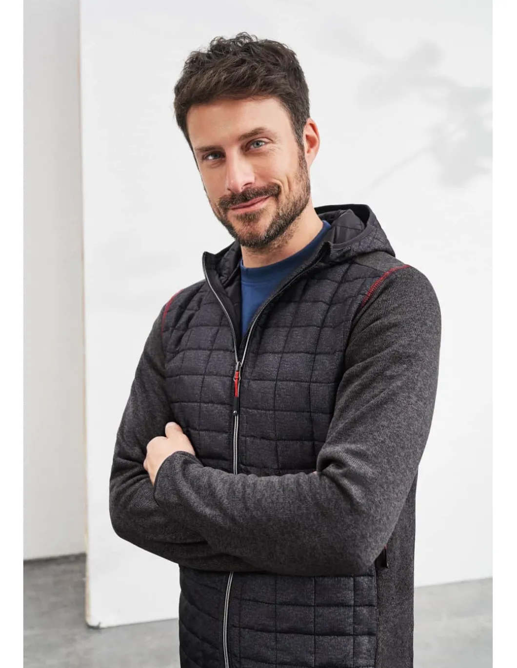 Veste Thermique De Randonnée Hybride Homme James & Nicholson